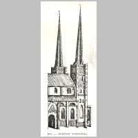 Durham Cathedral, Western Towers with Steeples, see Architectural Review, 21,1907.jpg